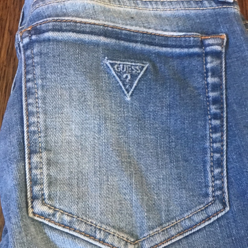 NWOT Vintage Y2K Low Rise Unique Kate Skinny Guess Jewelled Jeans - Picture 6 of 7